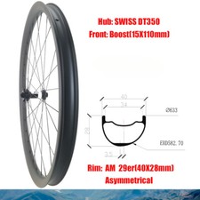 Ruota anteriore in carbonio