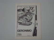 advertising Pubblicità 1974 FUCILE GERONIMO EDISON