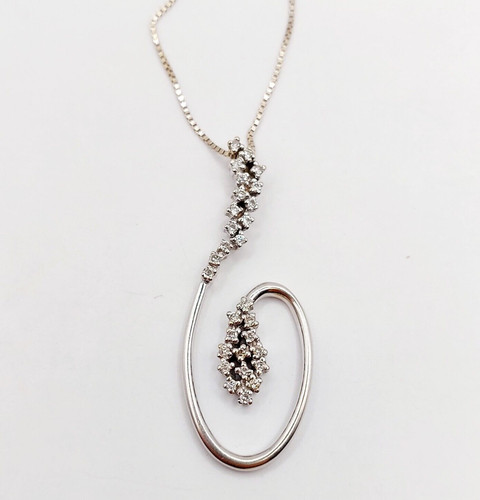 Collana vintage oro bianco 18k