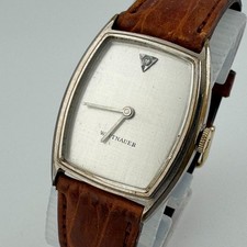 Orologio meccanico vintage Wittnauer-Longines carica manuale uomo canna argento diamante