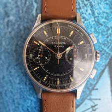 Orologio Uomo Vintage Sekonda Poljot 3017 (Strela) Cronografo URSS 