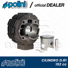 CILINDRO GRUPPO TERMICO POLINI IN GHISA ? 61 ELABORAZIONE A 152 cc PER VESPA T5
