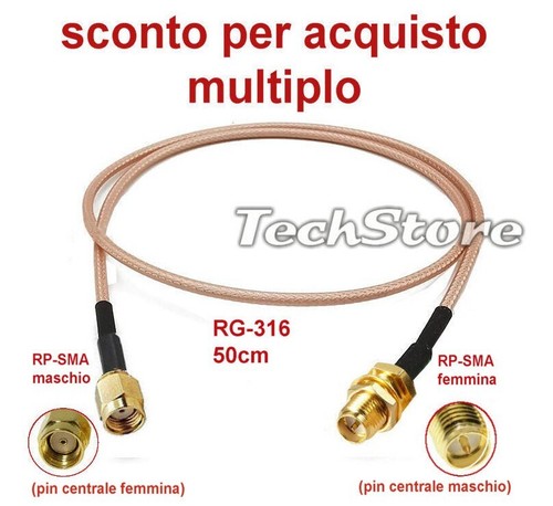 Cavo coassiale rg316 - coassiale, 50ohm