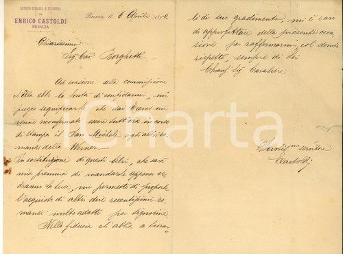 1894 brescia enrico castoldi - brescia,