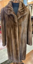 Giaccone Pelliccia Visone Marrone collo Sciallino