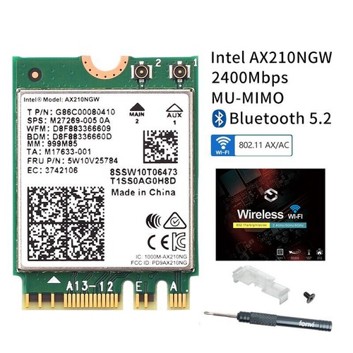 Scheda tri band intel ax210 - scheda,