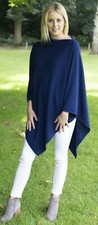 Poncho CASHMERE DENIM MANTELLO