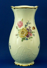 Fürstenberg Antico vaso porcellana decoro floreale Germania Liberty 1900-1930