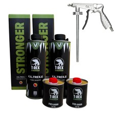 Vernice Antigraffio Goffrata T-Rex Colorabile Tinta a Scelta 2 Lt Ivat + Pistola