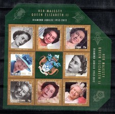 Tristan da Cunha 2012 Michel 1100-05 foglietto 100% nuovo di zecca regina Elisabetta I