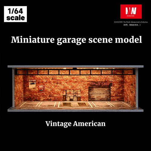Diorama garage scena - diorama,