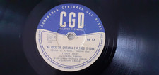 SHELLAC 78 giri 10" CGD compagnia generale del disco - grammofono