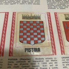 FIGURINA STEMMA PISTOIA ITALIA