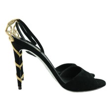 Sandali Rene Caovilla, donna, scarpe, glitter, nero, 9 US,