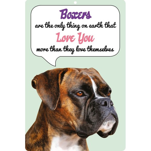Insegna cane brindle boxer - cane,