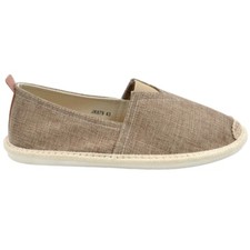 Espadrillas uomo scarpe da barca in tela e corda kakhi fondo interno memory e su