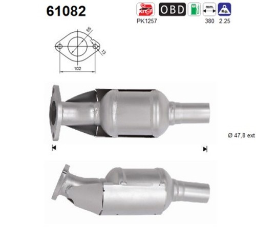 Catalizzatore 61082 per - as,