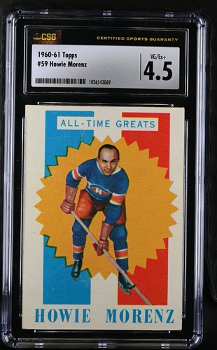1960 topps howie morenz - topps, #59
