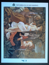 San Marino 2009 Foglietto Natale dipinto Caravaggio MNH***