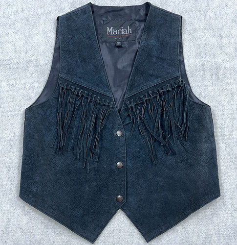 Mariah gilet pelle scamosciata