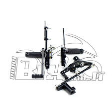 PEDANE ARRETRATE CNC X HONDA CBR 1000RR 2017 2018 ERGAL REGOLABILI STAND/ROVESCI