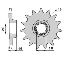 TRIAL 2140 Z10 PIGNONE Z=10