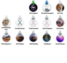 Chiavetta USB Installazione Apple Mac OSX - da 10.5 Leopard a 12.0 Monterey