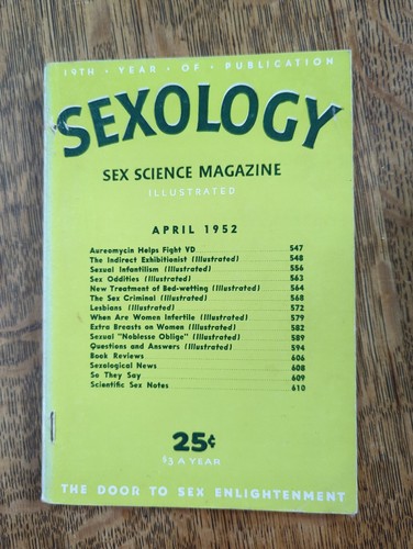 Sexology magazine april 1952 - april,