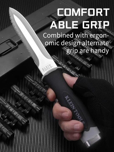 Serrated fixed blade hunting - fixed,