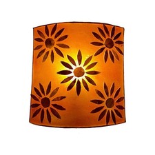 Applique etnica arancione con