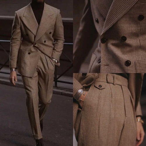 Completo chambray marrone - completo, uomo