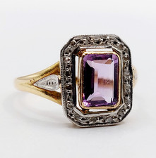 Anello art deco oro 18k