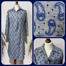 Abito vintage anni 70 blu