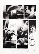 CORRADO ROI - Tavola originale L' Ispettore Coke: Il Mostro del Tamigi p.36