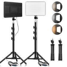 2x Kit Illuminazione Studio Softbox Set Fotografia Live Luce con Treppiede