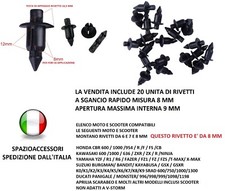 Rivetti clip scatto Plastica