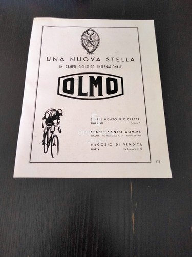 1947 olmo biciclette ciclismo - olmo,