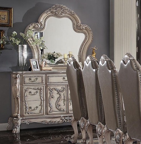 Credenza argento barocco legno