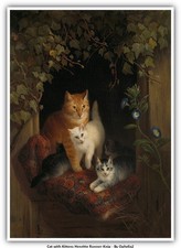 Gatto con gattini Henritte