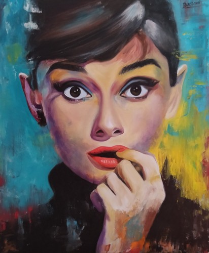 Quadro dipinto mano olio su - a,