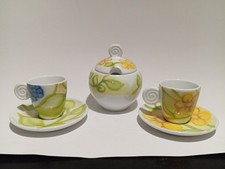 Thun Jardin - Coppia Di Tazze Da Caffè + Zuccheriera - No Scatole