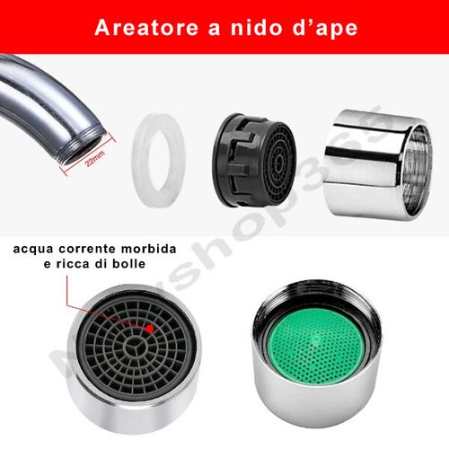 Aeratore filtro rompigetto f - filtro,