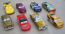Disney Pixar Cars Lotto di 8 modellini JEFF, MCQUEEN, TOW CAP, ALTRI Nuovi Sfusi