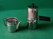 CAFFETTIERA NAPOLETANA 3 TZ CON LATTIERA INOX 18/10 NANNI N.P.F. VINTAGE. CQ9
