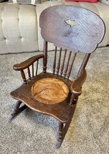 Rara sedia a dondolo antica