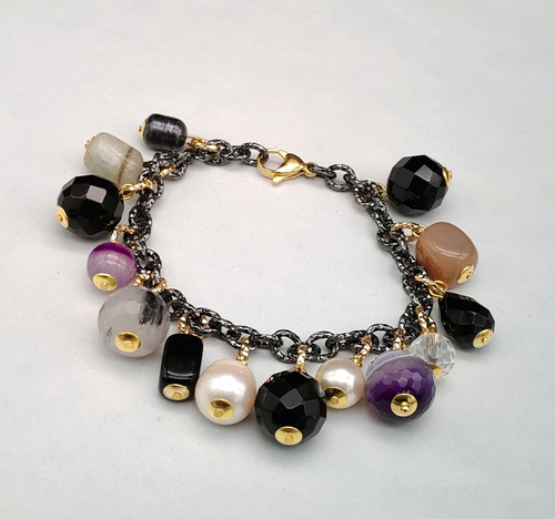 Bracciale donna catena charms