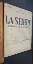 La Stirpe Rivista delle corporazioni fasciste Natale 1923 anno I 1 primo numero