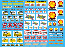 DECALS 1/43 10 sponsors GAS