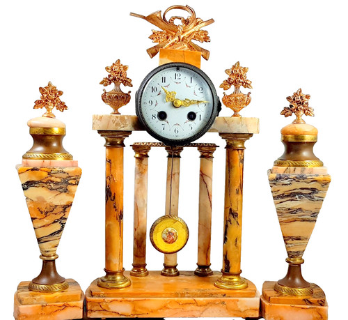 Antico orologio camino - antico,