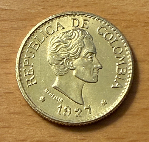 Colombia 1927 oro - colombia, 5